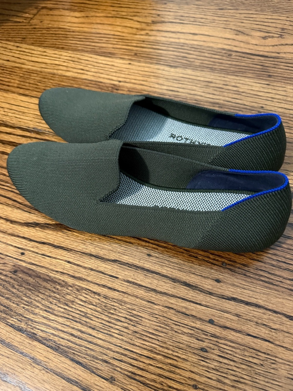 Rothy's Olive Green Knit Flats Sz 10.5 - Picture 2 of 4